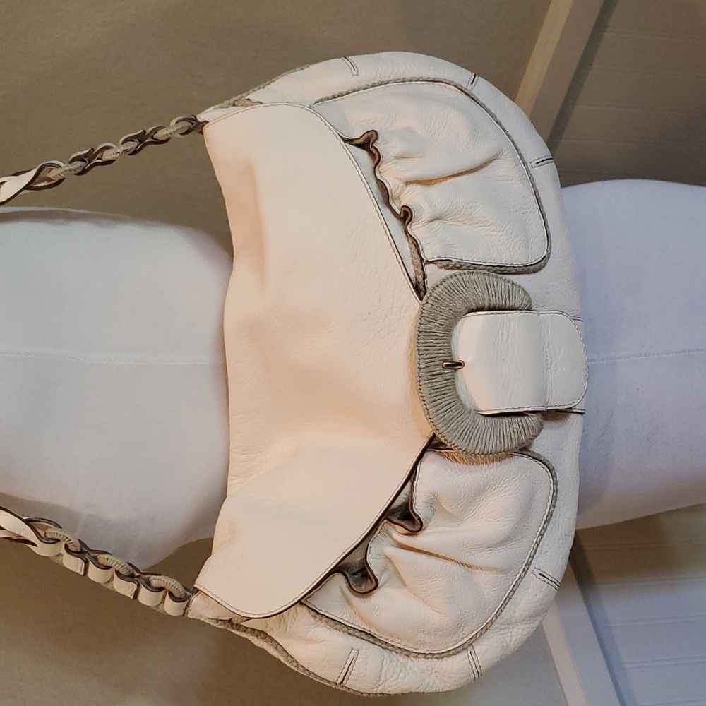 Anya Hindmarch cream leather hobo bag - Picture 5 of 11